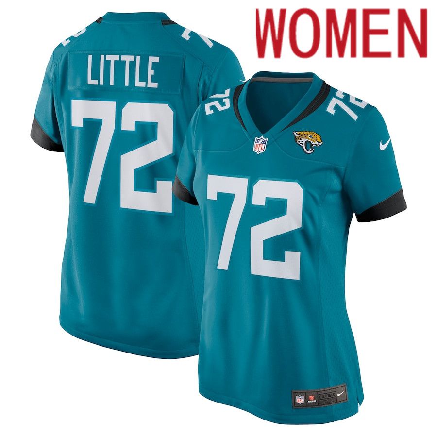 Women Jacksonville Jaguars #72 Walker Little Nike Green Nike Game NFL Jersey->women nfl jersey->Women Jersey